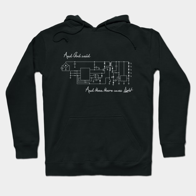 And god said ... and then there was light Hoodie by JAC3D
